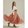 image:imageScarlet Darkness Maxi Skirts for Women Long Flowy Boho Renaissance SkirtOrange