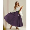 image:imageScarlet Darkness Maxi Skirts for Women Long Flowy Boho Renaissance SkirtPurple