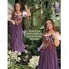 image:imageScarlet Darkness Maxi Skirts for Women Long Flowy Boho Renaissance SkirtPurple