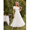 image:imageScarlet Darkness Maxi Skirts for Women Long Flowy Boho Renaissance SkirtWhite