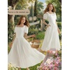 image:imageScarlet Darkness Maxi Skirts for Women Long Flowy Boho Renaissance SkirtWhite