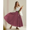 image:imageScarlet Darkness Maxi Skirts for Women Long Flowy Boho Renaissance SkirtWine