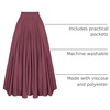 image:imageScarlet Darkness Maxi Skirts for Women Long Flowy Boho Renaissance SkirtWine