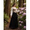 image:imageScarlet Darkness Maxi Skirts for Women Renaissance High Waist Boho Long SkirtBlack