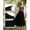 image:imageScarlet Darkness Maxi Skirts for Women Renaissance High Waist Boho Long SkirtBlack