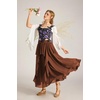 image:imageScarlet Darkness Maxi Skirts for Women Renaissance High Waist Boho Long SkirtCoffee