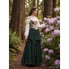 image:imageScarlet Darkness Maxi Skirts for Women Renaissance High Waist Boho Long SkirtEden Green
