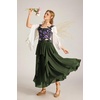 image:imageScarlet Darkness Maxi Skirts for Women Renaissance High Waist Boho Long SkirtOlive Green