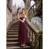image:imageScarlet Darkness Maxi Skirts for Women Renaissance High Waist Boho Long SkirtWine