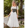 image:imageScarlet Darkness Maxi Skirts for Women Renaissance High Waist Long SkirtWhite