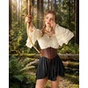 image:imageScarlet Darkness Mini Skirt for Women Renaissance Pirate Layered SkirtsBlack