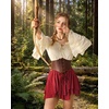 image:imageScarlet Darkness Mini Skirt for Women Renaissance Pirate Layered SkirtsDark Red