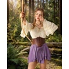 image:imageScarlet Darkness Mini Skirt for Women Renaissance Pirate Layered SkirtsDeep Purple