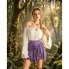 image:imageScarlet Darkness Mini Skirt for Women Renaissance Pirate Layered SkirtsDeep Purple