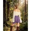 image:imageScarlet Darkness Mini Skirt for Women Renaissance Pirate Layered SkirtsDeep Purple