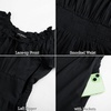 image:imageScarlet Darkness Off Shoulder Flutter Sleeve Renaissance Peasant Midi DressBlack