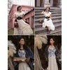 image:imageScarlet Darkness Off Shoulder Flutter Sleeve Renaissance Peasant Midi DressIvory