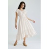 image:imageScarlet Darkness Off Shoulder Flutter Sleeve Renaissance Peasant Midi DressIvory