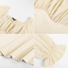 image:imageScarlet Darkness Peasant Blouses for Women Chiffon Off Shoulder Fall TopsCream