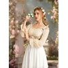image:imageScarlet Darkness Peasant Blouses for Women Chiffon Off Shoulder Fall TopsCream