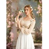 image:imageScarlet Darkness Peasant Blouses for Women Chiffon Off Shoulder Fall TopsOyster White