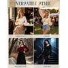 image:imageScarlet Darkness Peasant Blouses for Women Long Sleeve Renaissance ShirtsBlack