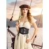 image:imageScarlet Darkness Renaissance Corset Belts for Women Pirate Goth Waist BeltBlack