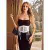 image:imageScarlet Darkness Renaissance Corset Belts for Women Pirate Goth Waist BeltCoffee