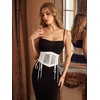 image:imageScarlet Darkness Renaissance Corset Belts for Women Pirate Goth Waist BeltCoffee