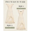 image:imageScarlet Darkness Renaissance Corset Dress Off Shoulder Chiffon SundressApricot