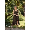 image:imageScarlet Darkness Renaissance Corset Dress Off Shoulder Chiffon SundressDark Brown