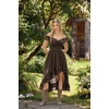 image:imageScarlet Darkness Renaissance Corset Dress Off Shoulder Chiffon SundressDark Brown