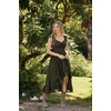 image:imageScarlet Darkness Renaissance Corset Dress Off Shoulder Chiffon SundressDark Green