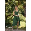 image:imageScarlet Darkness Renaissance Corset Dress Off Shoulder Chiffon SundressGreen