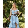 image:imageScarlet Darkness Renaissance Corset Dress Off Shoulder Chiffon SundressLight Blue
