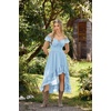 image:imageScarlet Darkness Renaissance Corset Dress Off Shoulder Chiffon SundressLight Blue