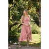 image:imageScarlet Darkness Renaissance Corset Dress Off Shoulder Chiffon SundressLight Pink