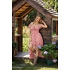 image:imageScarlet Darkness Renaissance Corset Dress Off Shoulder Chiffon SundressLight Pink
