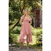 image:imageScarlet Darkness Renaissance Corset Dress Off Shoulder Chiffon SundressLight Pink