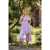 image:imageScarlet Darkness Renaissance Corset Dress Off Shoulder Chiffon SundressLight Purple