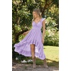 image:imageScarlet Darkness Renaissance Corset Dress Off Shoulder Chiffon SundressLight Purple