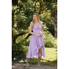 image:imageScarlet Darkness Renaissance Corset Dress Off Shoulder Chiffon SundressLight Purple