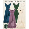 image:imageScarlet Darkness Renaissance Corset Dress Off Shoulder Chiffon SundressLilac Purple