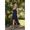 image:imageScarlet Darkness Renaissance Corset Dress Off Shoulder Chiffon SundressNavy Blue