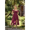 image:imageScarlet Darkness Renaissance Corset Dress Off Shoulder Chiffon SundressRose Red