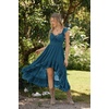 image:imageScarlet Darkness Renaissance Corset Dress Off Shoulder Chiffon SundressVintage Blue