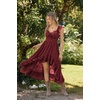 image:imageScarlet Darkness Renaissance Corset Dress Off Shoulder Chiffon SundressWine Red