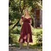 image:imageScarlet Darkness Renaissance Corset Dress Off Shoulder Chiffon SundressWine Red