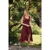 image:imageScarlet Darkness Renaissance Corset Dress Off Shoulder Chiffon SundressWine Red