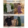 image:imageScarlet Darkness Renaissance Costume Women Bell Sleeve Medieval Dress MaxiBlack